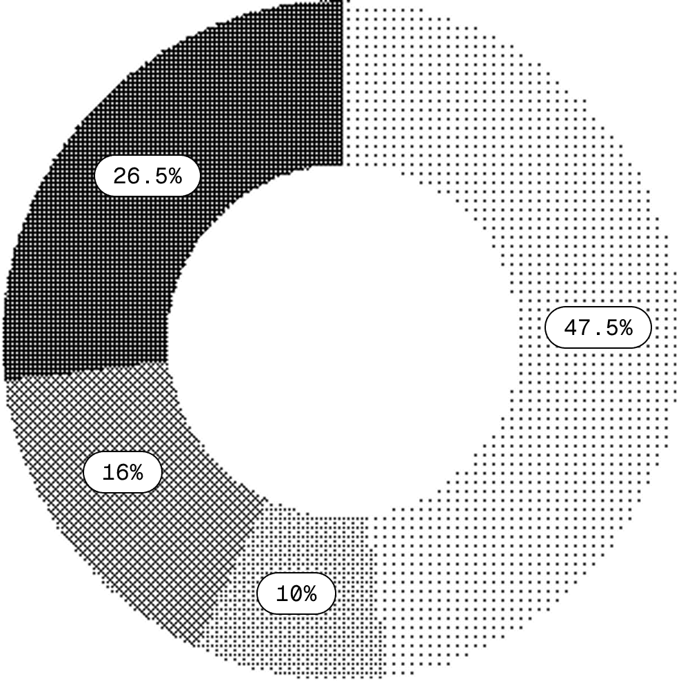 Allocation pie chart
